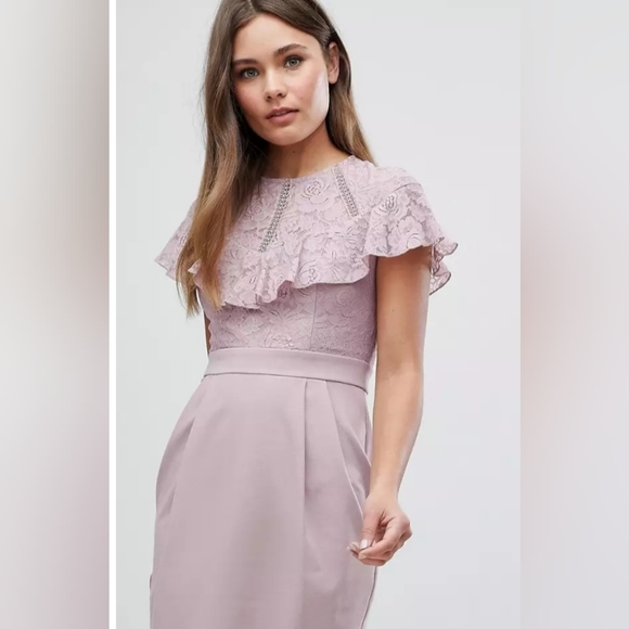 💫❣️ASOS Lace Pencil Midi Dress💫❣️ - Picture 3 of 9